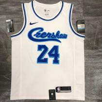 Los Angeles Lakers Kobe #24 BRYANT  White Retro  Latin NBA Jersey