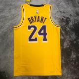 Los Angeles Lakers Yollow Kobe #24 BRYANT 1:1 Quality NBA Season Jerseys  2023
