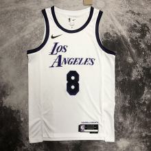 Los Angeles Lakers Kobe #8 BRYANT White City Edition NBA Jerseys 2023