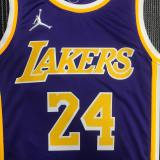 Los Angeles Lakers 75 Year Kobe #24 BRYANT Purple  NBA Jerseys