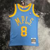 Los Angeles Lakers MN Reyro  Kobe #8 BRYANT Blue NBA Jerseys 2002