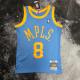 Los Angeles Lakers MN Reyro  Kobe #8 BRYANT Blue NBA Jerseys 2002