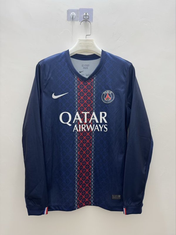 PSG Paris Home Long  Fans  1:1 Quality Soccer Jersey  25-26