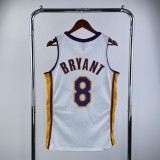 Los Angeles Lakers Retro Kobe #8 BRYANT White Hardwood Classics Swingman NBA Jersey 2003-2004