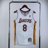 Los Angeles Lakers Retro Kobe #8 BRYANT White Hardwood Classics Swingman NBA Jersey 2003-2004