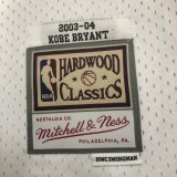 Los Angeles Lakers Retro Kobe #8 BRYANT White Hardwood Classics Swingman NBA Jersey 2003-2004