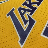 Los Angeles Lakers Retro Kobe #24 BRYANT Mitchell & Ness 2007-08 Gold Hardwood Classics Swingman Jersey