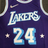 Los Angeles Lakers 75 Year City Edition Kobe #24 BRYANT Purple  NBA Jerseys