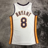 Los Angeles Lakers Retro Kobe #8 BRYANT White Hardwood Classics Swingman NBA Jersey 2003-2004