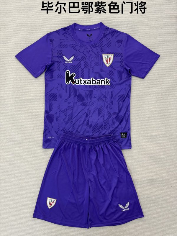 Athletic Bilbao  Goalkeeper  Purple Fans  (Kids and Man)  1:1 Quality Soccer Jersey  25-26