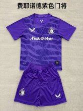 Feyenoord Goalkeeper Purple Fans  (Kids and Man)  1:1 Quality Soccer Jersey  25-26