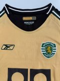 Retro Sporting Lisbon  Away  1:1 Quality Soccer Jersey  2003-2004