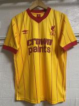 Retro Liverpool Away 1:1 Quality Soccer Jersey  1981-1984