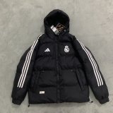 Real Madrid   Black cotton-padded clothes Jacket 1:1 25-26