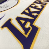Los Angeles Lakers  White Round Neck #6 JAMES NBA Jerseys