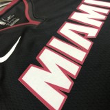 Miami Heat Black 6 James  V-neck  NBA Jerseys