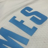Los Angeles Lakers  White 6 James  round neck  NBA Jerseys 2021