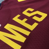 Cleveland Cavaliers Red   23 James  V-neck   NBA Jerseys 2017