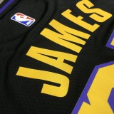 Los Angeles Lakers  Latin Black 23 James  round neck  NBA Jerseys