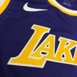 Los Angeles Lakers  purple 23 James  round neck  Flying Man Limited NBA Jerseys