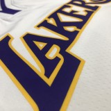 Los Angeles Lakers  White 6 James  V-neck   NBA Jerseys