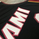 Miami Heat Black 6 James  V-neck  NBA Jerseys