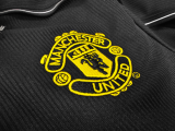 Retro Manchester united away blaCK 1:1 Quality Soccer Jersey   1998