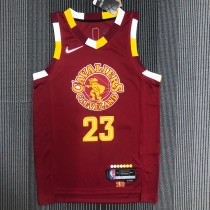 Cleveland Cavaliers Red City Edition 23 James  NBA Jerseys 2023
