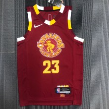 Cleveland Cavaliers Red City Edition 23 James  NBA Jerseys 2023