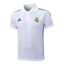 Real Madrid  Polo Fans White 1:1 Quality Soccer Jersey  25-26