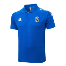 Real Madrid  Polo Fans Blue 1:1 Quality Soccer Jersey  25-26