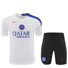 PSG Paris Training  Fans kits White 1:1 Quality Soccer Jersey 25-26 (Kids And Man )