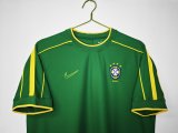 Retro Brazil Goalkeeper 1:1 Quality Soccer Jersey  1998