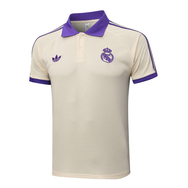 Real Madrid  Polo Fans Yollow  1:1 Quality Soccer Jersey  25-26