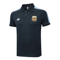 Argentina Polo Fans Drak Grey  1:1 Quality Soccer Jersey  25-26
