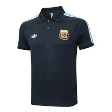 Argentina Polo Fans Drak Grey  1:1 Quality Soccer Jersey  25-26
