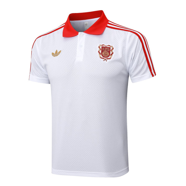 Bayern Munich Polo 125 Year  Fans  White 1:1 Quality Soccer Jersey  25-26