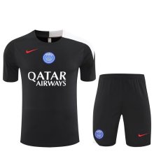 PSG Paris Training  Fans kits Black   1:1 Quality Soccer Jersey 25-26 (Kids And Man )