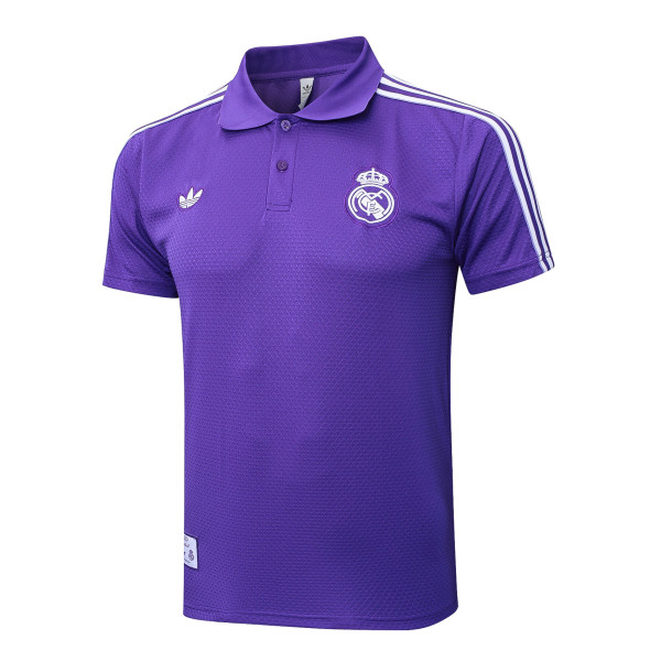 Real Madrid  Polo Fans Purple 1:1 Quality Soccer Jersey  25-26