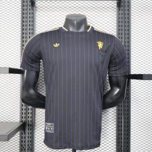 Manchester United t-shirt Special Edition Fans Black 1:1 Quality Soccer Jersey    25-26