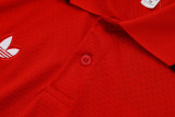 Manchester United Polo Retro Fans  Red 1:1 Quality Soccer Jersey  25-26