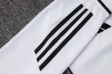 Real Madrid  Polo Retro Fans White stripe inkjet 1:1 Quality Soccer Jersey  25-26