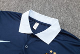 France Polo Fans Blue 1:1 Quality Soccer Jersey  24-25