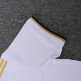 Real Madrid  Polo Retro Fans White stripe inkjet 1:1 Quality Soccer Jersey  25-26