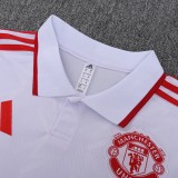 Manchester United Polo Fans White 1:1 Quality Soccer Jersey  25-26