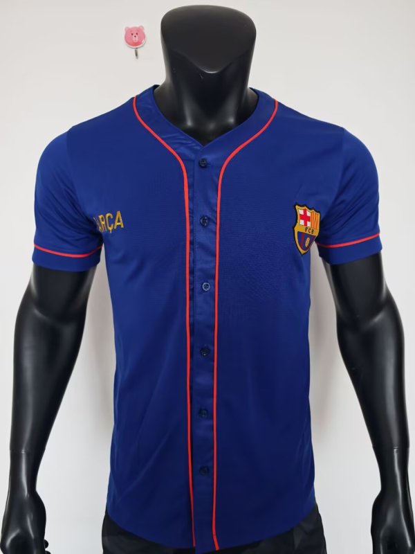 MLB barcelona Baseball Blue Jerseys  25-26