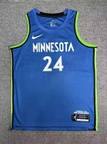 Minnesota Lynx  Blue #24  COLLIER NBA Jerseys  25-26