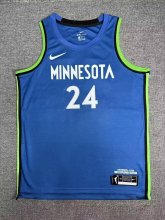 Minnesota Lynx  Blue #24  COLLIER NBA Jerseys  25-26