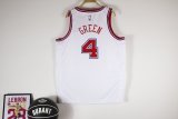 Houston Rockets  White #4 GREEN NBA Jerseys  25-26