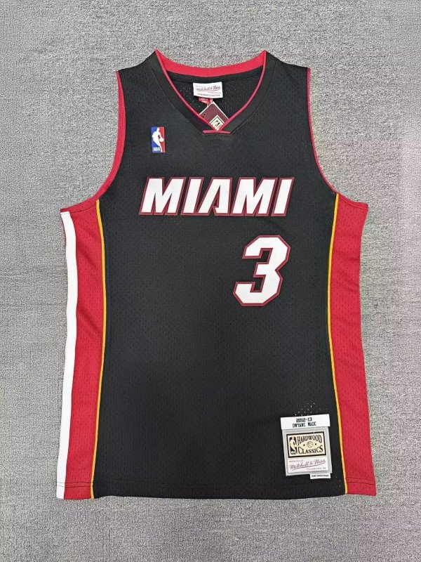 Miami Heat  Black  #3 WADE  NBA Jerseys  2012-2013